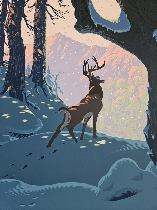 Laurent Durieux Bambi variant art print poster Mondo Disney Jaws Pulp Fiction gallery