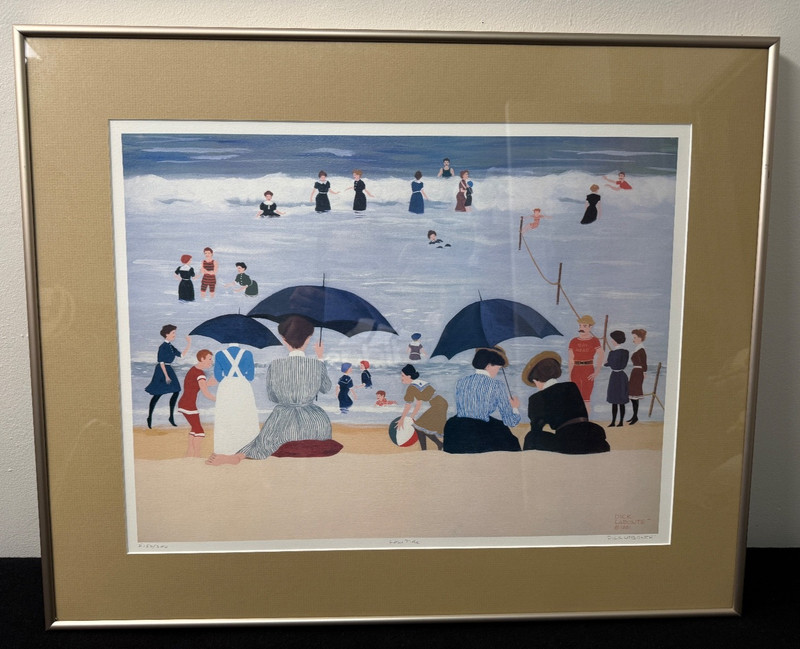 1992 Dick LaBonte Low Tide Signed Numbered 152/300 Lithograph 25"x21"