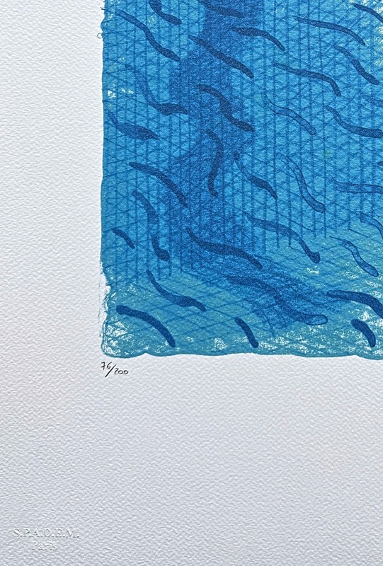 DAVID HOCKNEY - Pool made with paper - signed, numbered x/200, 35 x 50 cm gallery