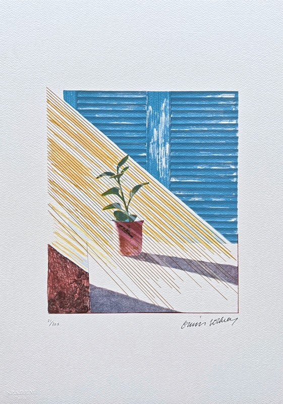 DAVID HOCKNEY – Sun – signed, numbered edition 21/200, 35×50 cm