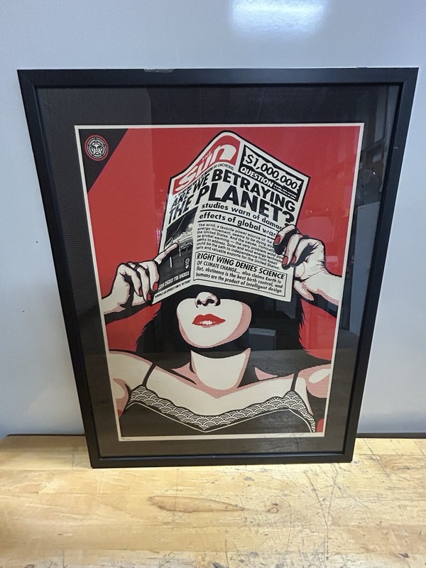 Global Warming Warhol Edition Shepard Fairey | Framed & Signed 336/450
