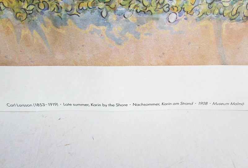 Carl Larsson Print "1908 'Karin by the shore' Watercolor" 15.75x12.25" FREE SH gallery