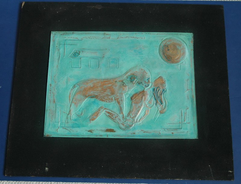 Original Etching on Copper - Possibly Original Etching Plate - Lovely Woman gallery