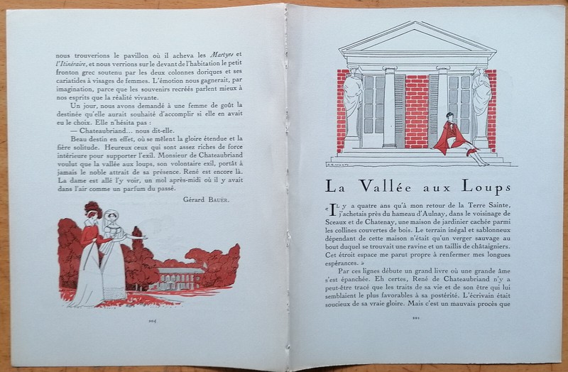 Vallee aux loups by Marty – Art Deco Gazette de Bon Ton Pochoir – 1920