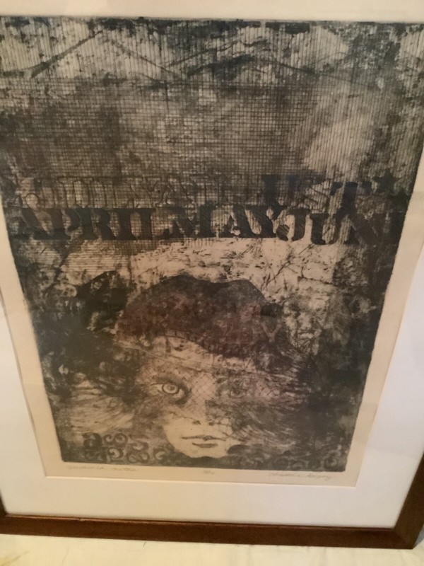 Christine Tarpey(20thC)Artist, OR, Lg Ltd Ed 5/10 Etching “Summer Nites”, Signed gallery