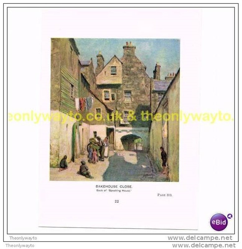 BAKEHOUSE CLOSE, EDINBURGH, SCOTLAND, c1929, Book Illustration