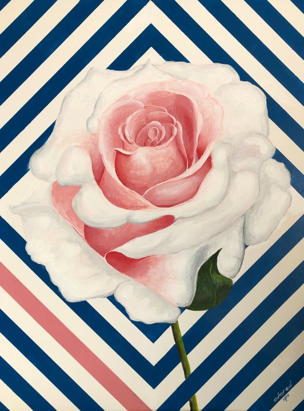 Giclee Print of «The Geometric Rose» 52″x38″ Buyer Pays Shipping