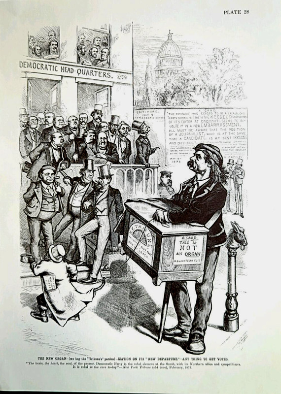 Thomas Nast Political Satire The New Organ Art Print Bookplate 28 gallery