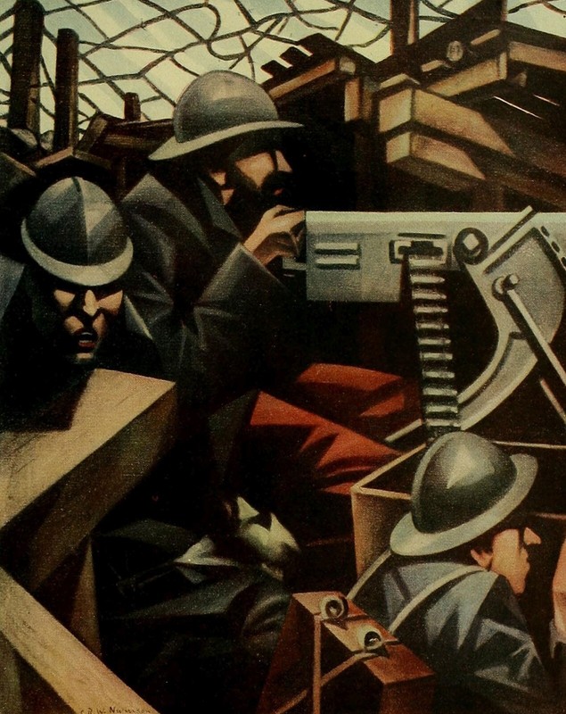 4099 Nevinson, C.R.W. (1889-1946) - Modern Art 1917 - Le Mitrailleuse
