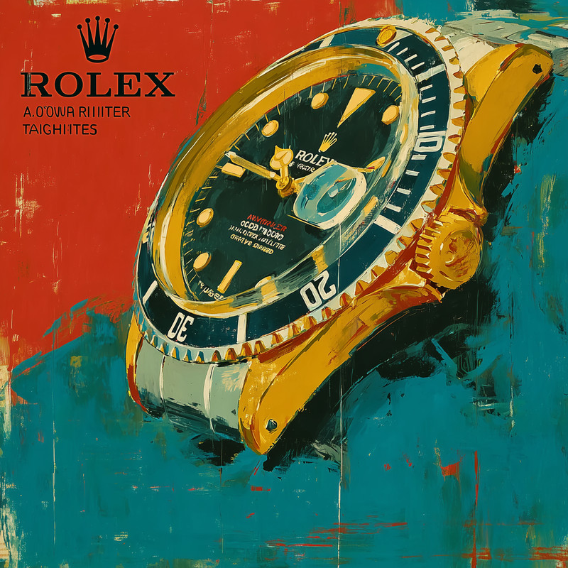 Rolex Watch Pop Art 24×24 Giclée Art Print Ltd 1/25 Signed COA Rombley Y91