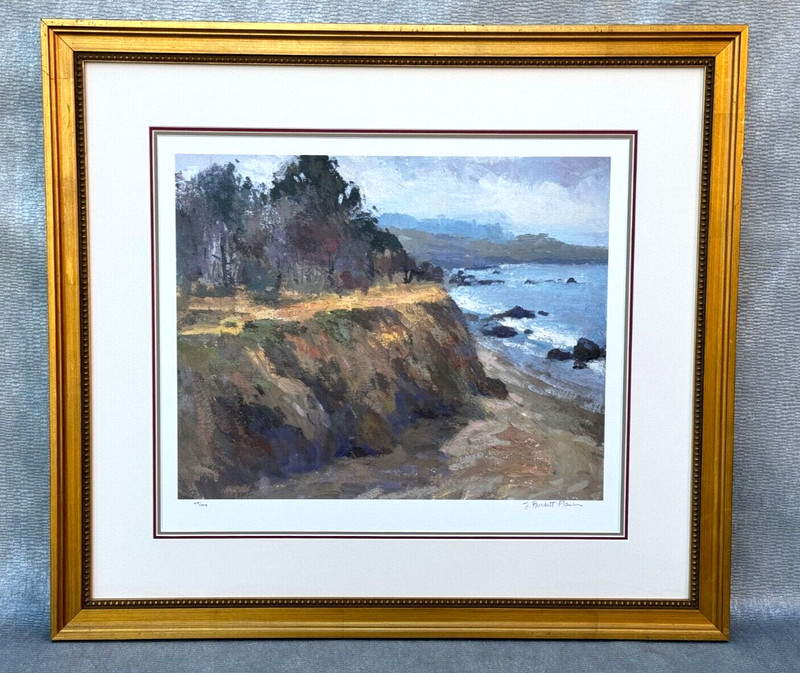 SHARON BURKETT KAISER SEASCAPE LITHOGRAPH PENCIL SIGNED ARCHES PAPER COA 65/195 gallery