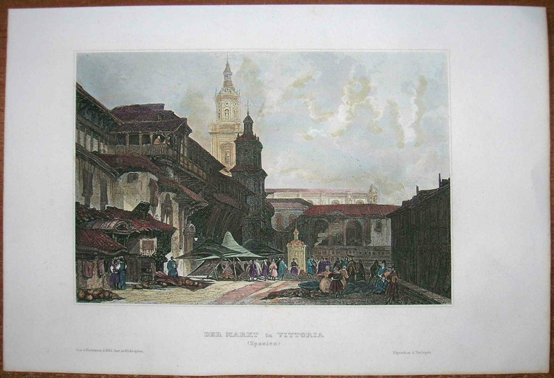1856 Meyer print VITORIA, BASQUE COUNTRY, SPAIN, #40