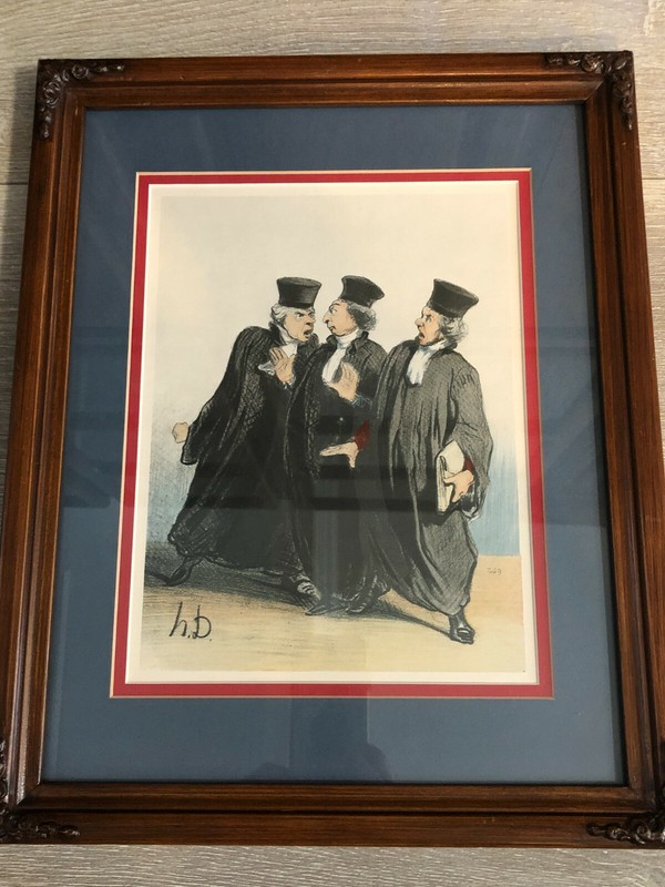 John Doyle (HB) 1797-1868 Colored Lithograph Print, Framed, 10" x 7 1/2" - Image