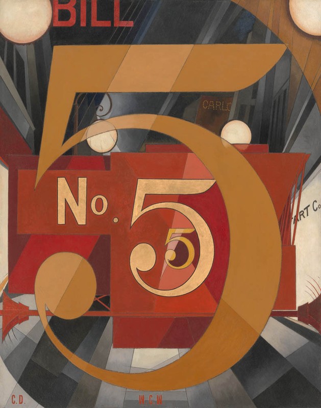 Charles Demuth I Saw The Figure 5 In Gold Canvas Print 16 x 20