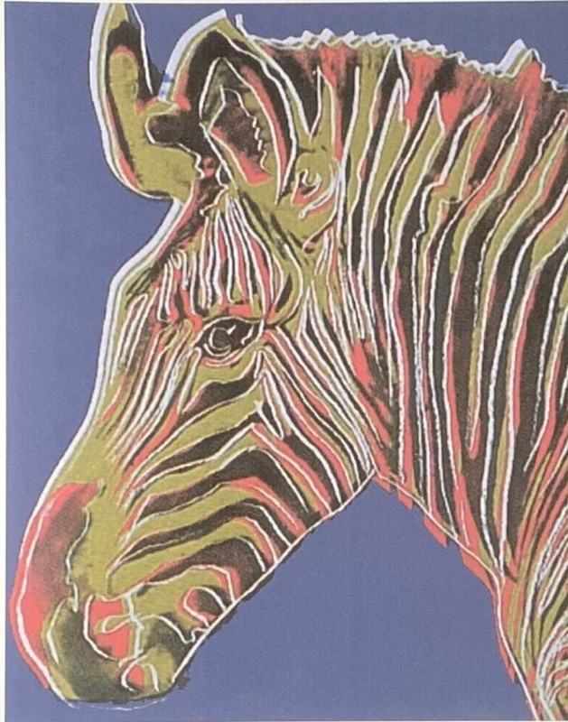 ANDY WARHOL * Zebra * 57 x 38 cm * signed lithograph * limited # 81/100 gallery