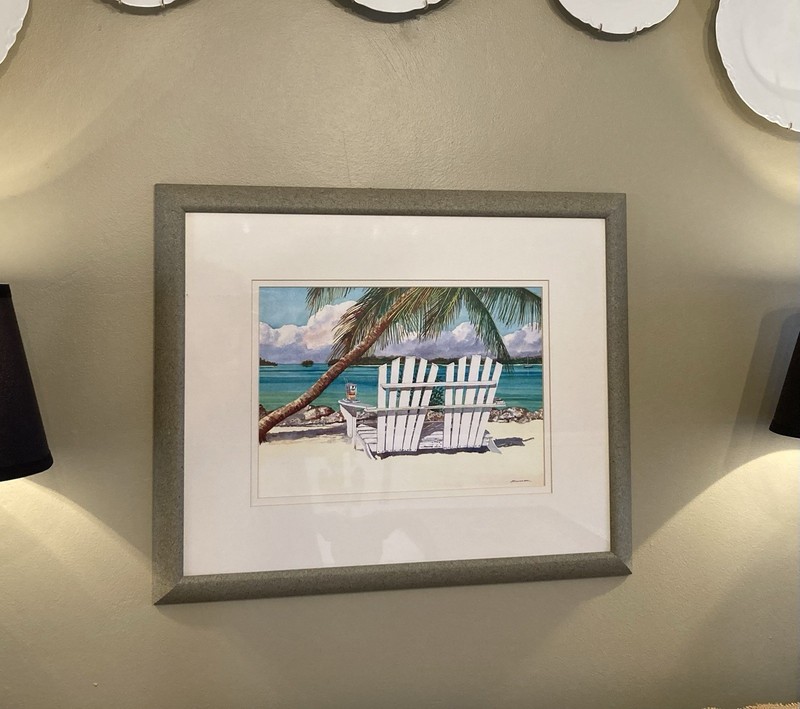 FLORIDA Coastal Print “Southern Comfort” by Klaus Schuler Matted & Framed 22x18” gallery