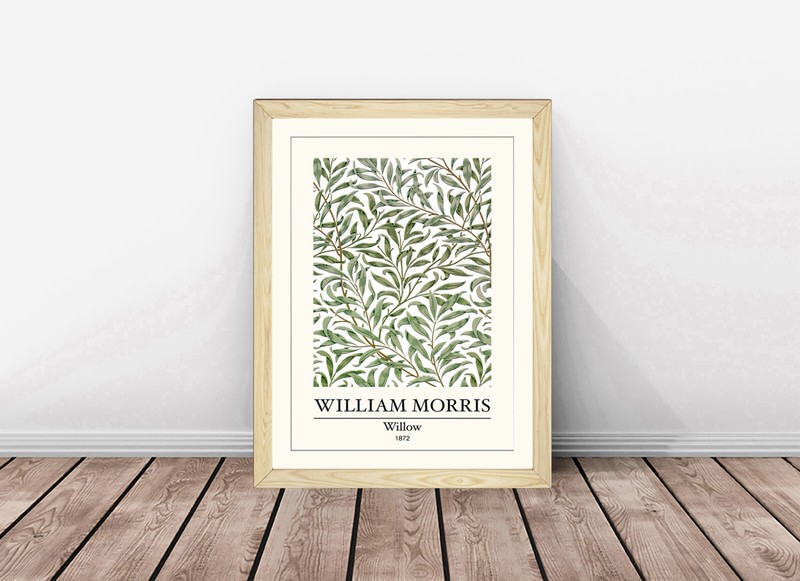 William Morris Willow Framed Print Wall Art Picture A1 A2 A3 Size gallery