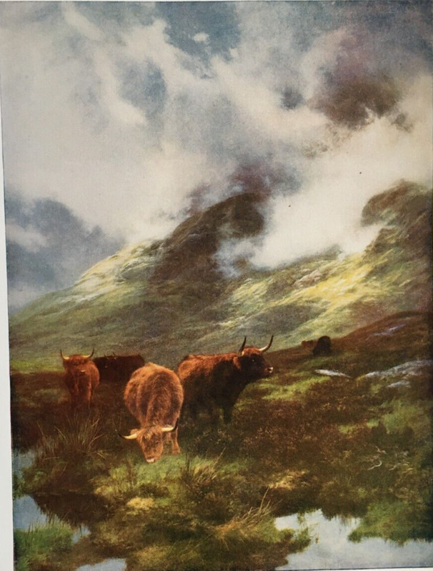 The Head of the Glen by Peter Graham – Antique Print 1930