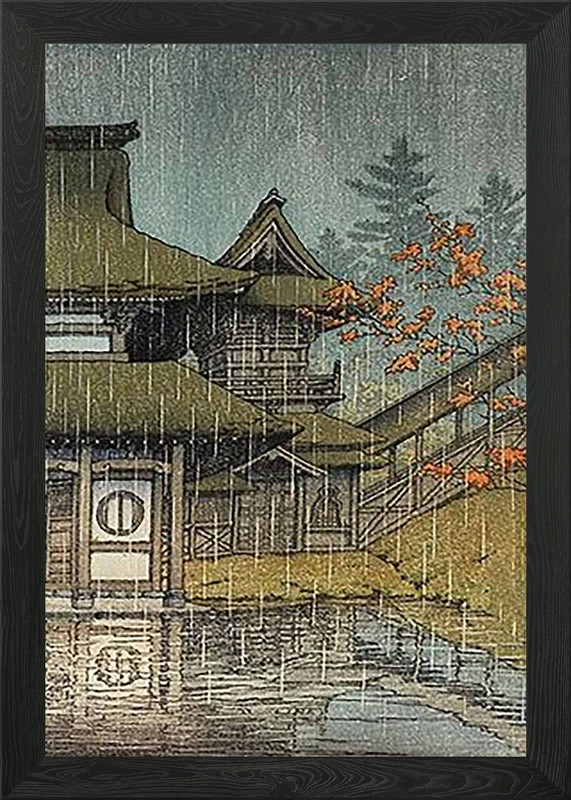Japanese Art Kawase Hasui Framed Wall Art Poster Canvas Print Picture