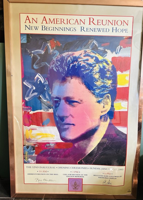 Peter Max, Bill Clinton Inaugural, An American Reunion II, Poster