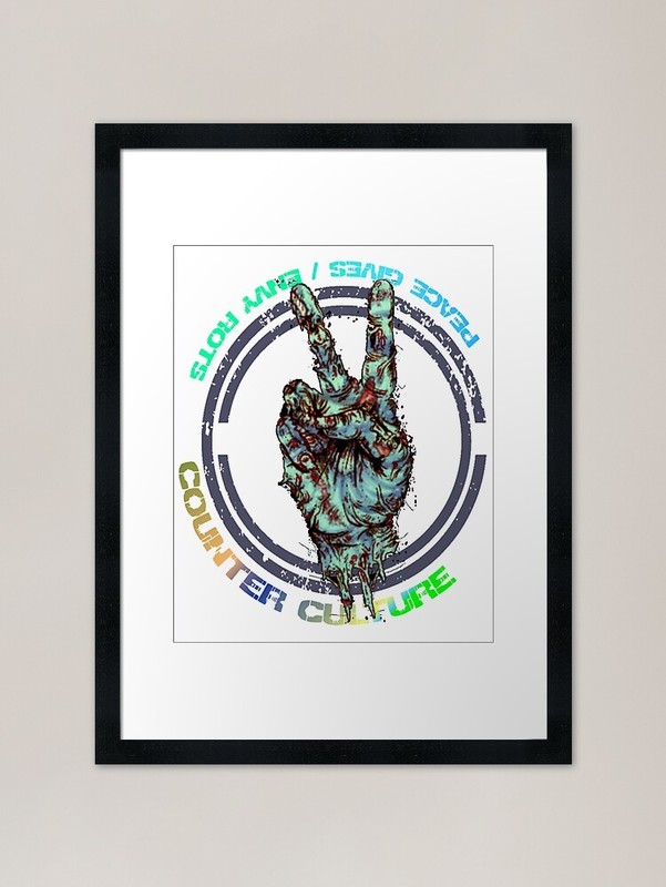 Counter-Culture: Peace Gives/Envy R Framed Wall Art Poster Canvas Print Picture