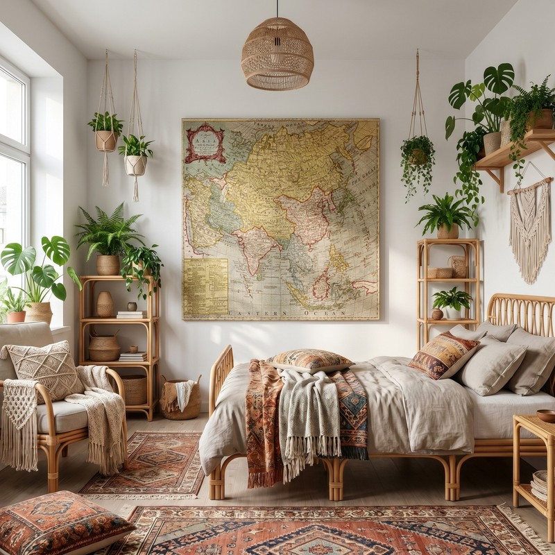 Vintage Maps - Asia 'S - Art Print on Paper or Canvas gallery