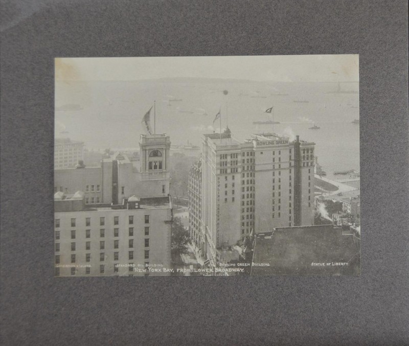 Antique New York City New York Bay Souvenir Art Print 1910 Original
