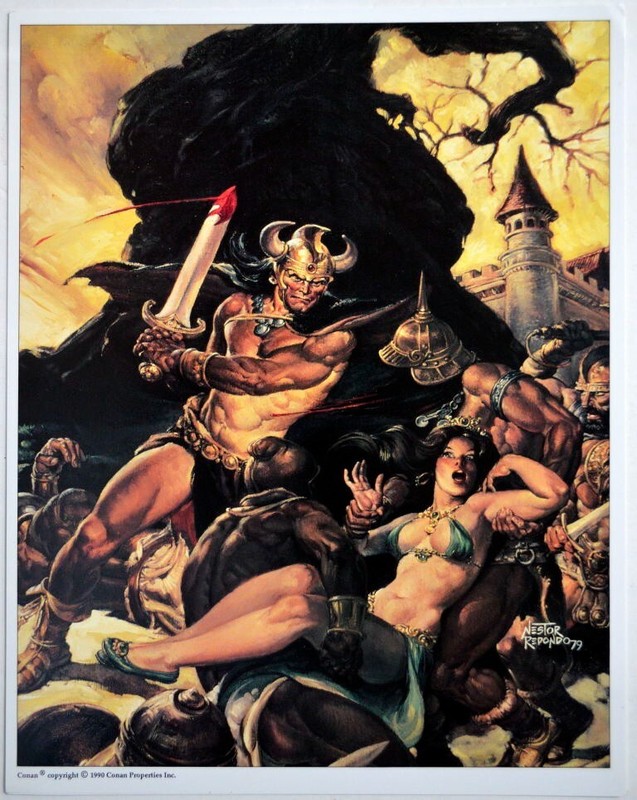 CONAN The BARBARIAN Limited Edition ART PRINT 4 Nestor Redondo art 1990