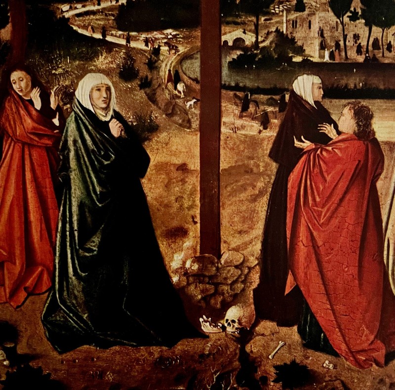 Crucifixion Detail Mary Antonello Da Messina 1955 Colorplate Art Print LGBin1C