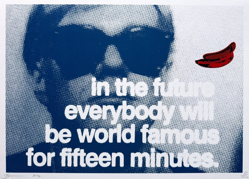 Death NYC "Warhol" original signed limited edition print with COA