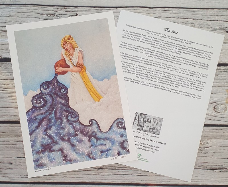 The Star Tarot Art Print – Tarot Of Transition