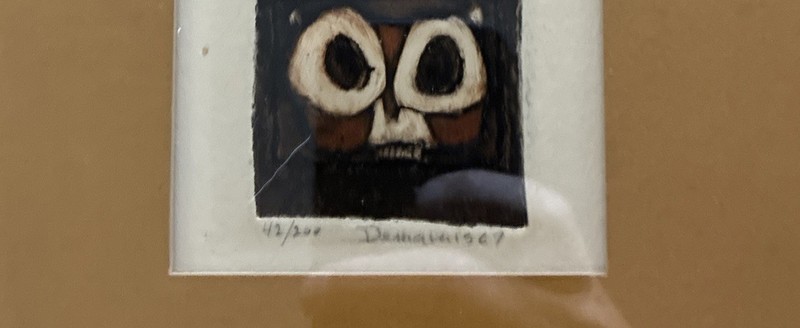 Vintage 1967 JOSEPH DEMARAIS Intaglio Lithograph Framed Signed & Numbered gallery