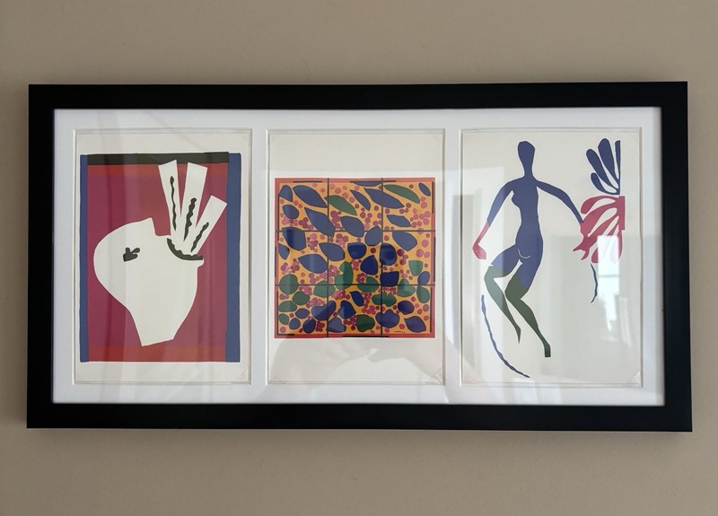 Matisse Prints Framed Matted Signed in Plate