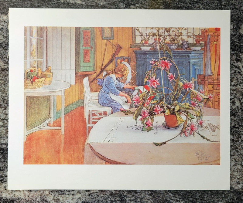 Carl Larsson Print INTERIOR, WITH CACTUS gallery