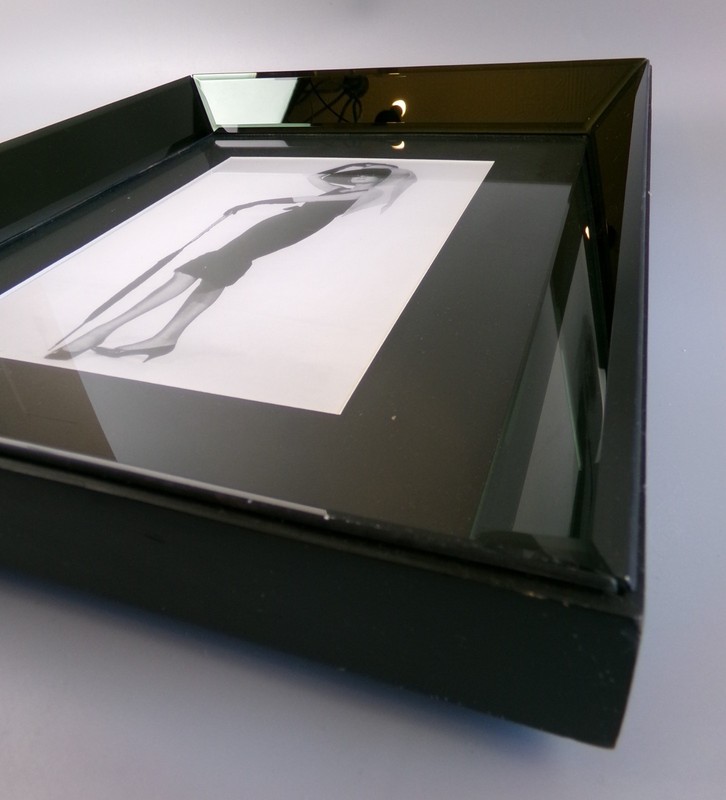 Audrey Hepburn Breakfast At Tiffanys Photo Print. Quality Black Glass Frame 47cm gallery