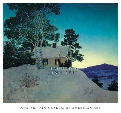 Dusk Art Print by Maxfield Parrish 23 x 23″ Paper Size New Unframed
