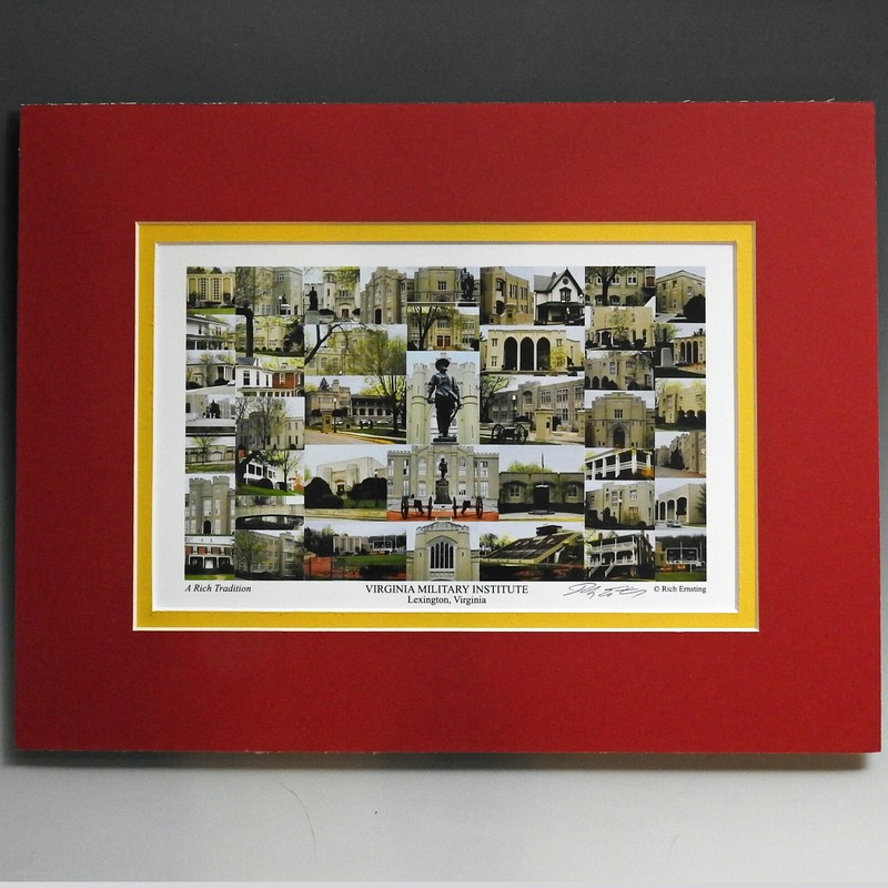 Virginia Military Institute,VMI multiple sizes9x12″,12×16″,campus photocollage