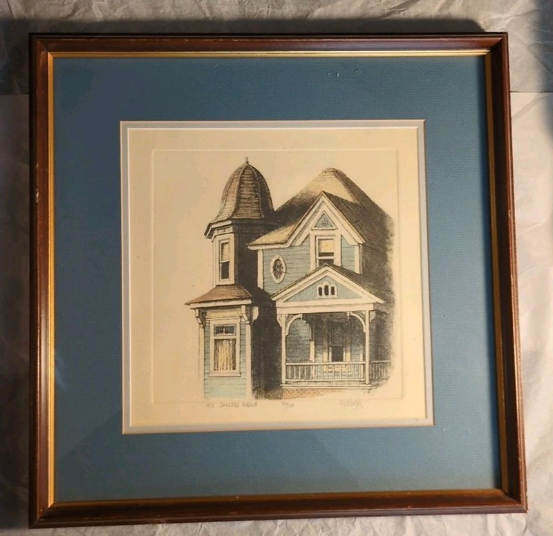Jim Yarbrough «431 Oakland Avenue” Limited Edition Signed Color Etching 324/350