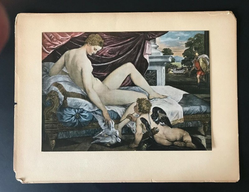 Original Print ca.1899 Braun,Clément &Cie: «Venus & Cupid» -L.F. Sustris