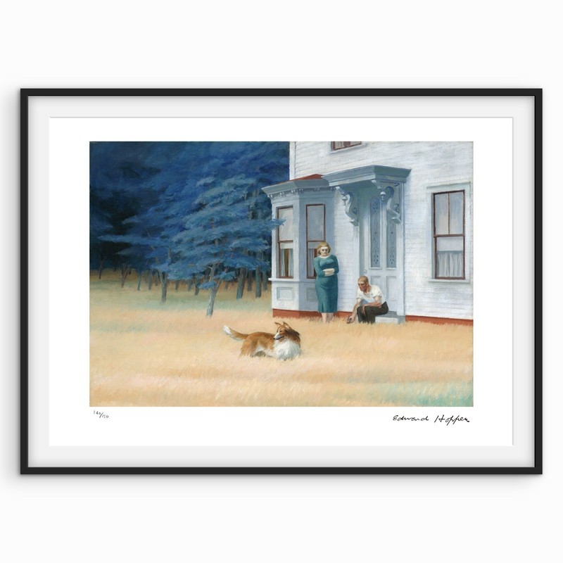 Edward Hopper Signed – Cape Cod Evening – limited edition- Certificate.