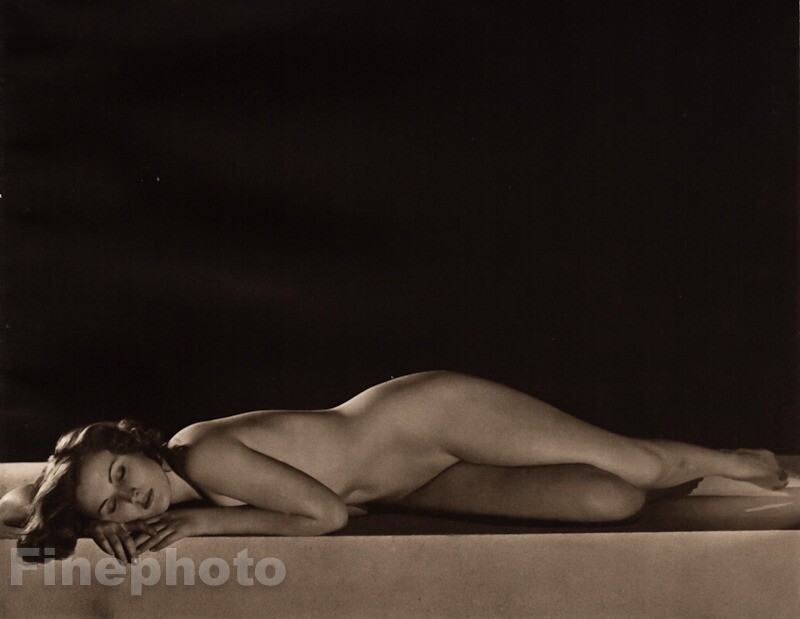 1940 Original JOHN EVERARD Art Deco Female Nude Woman Glamour Body England Photo
