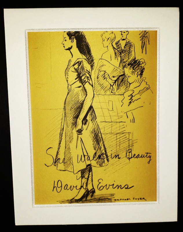 RAPHAEL SOYER (1899-1987) Original Limited Edition Lithograph 1950s SIGNED WPA gallery