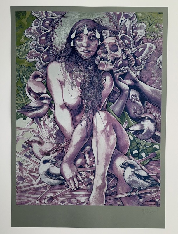 John Baizley Official Roadburn Tilburg Print 2017 STEEL GREY Ed Signed & No. x/6