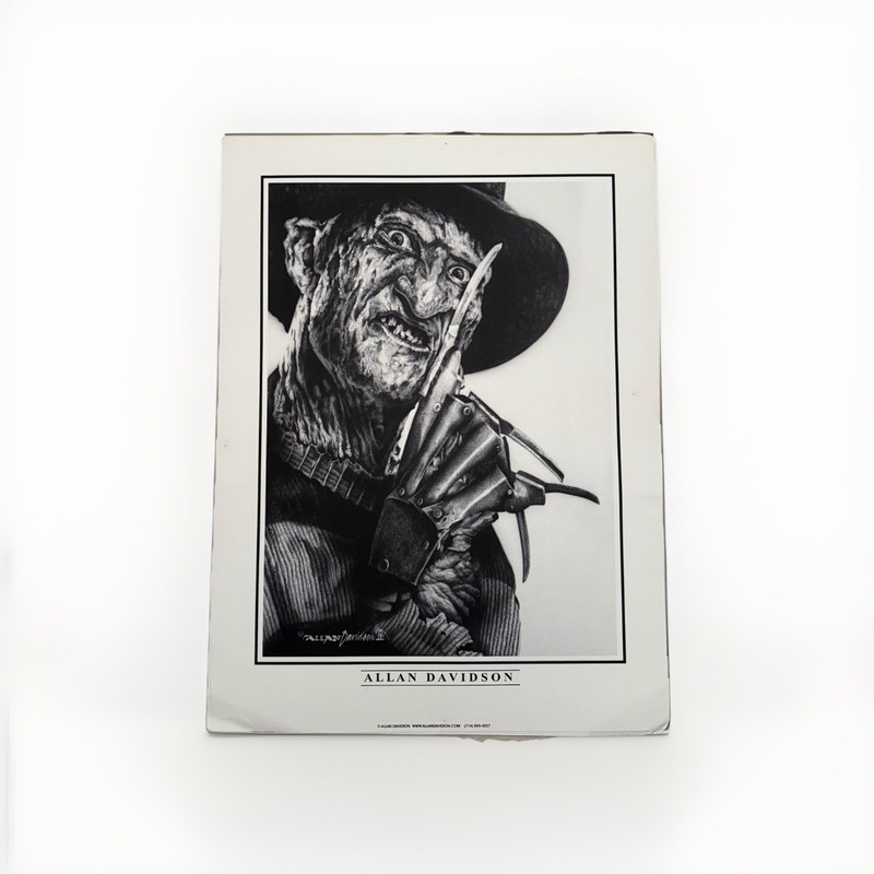 Horror Art Museum Quality A Nightmare on Elm Street Freddy Krueger B&W 18x24 gallery