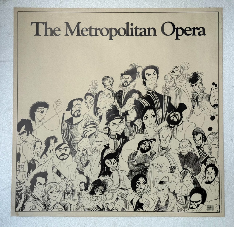ORIGINAL 1984 AL HIRSHFELD LITHOGRAPH PRINT POSTER METROPOLITAN OPERA NEW YORK