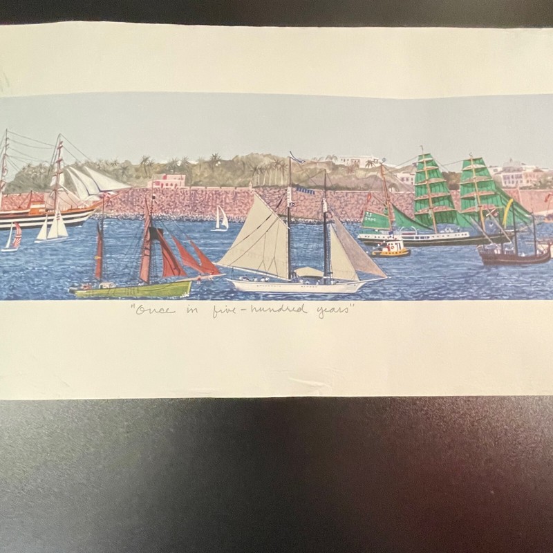 THE TALL SHIPS "Once in Five-Hundred Years" by PENN lithograph signed numbered gallery