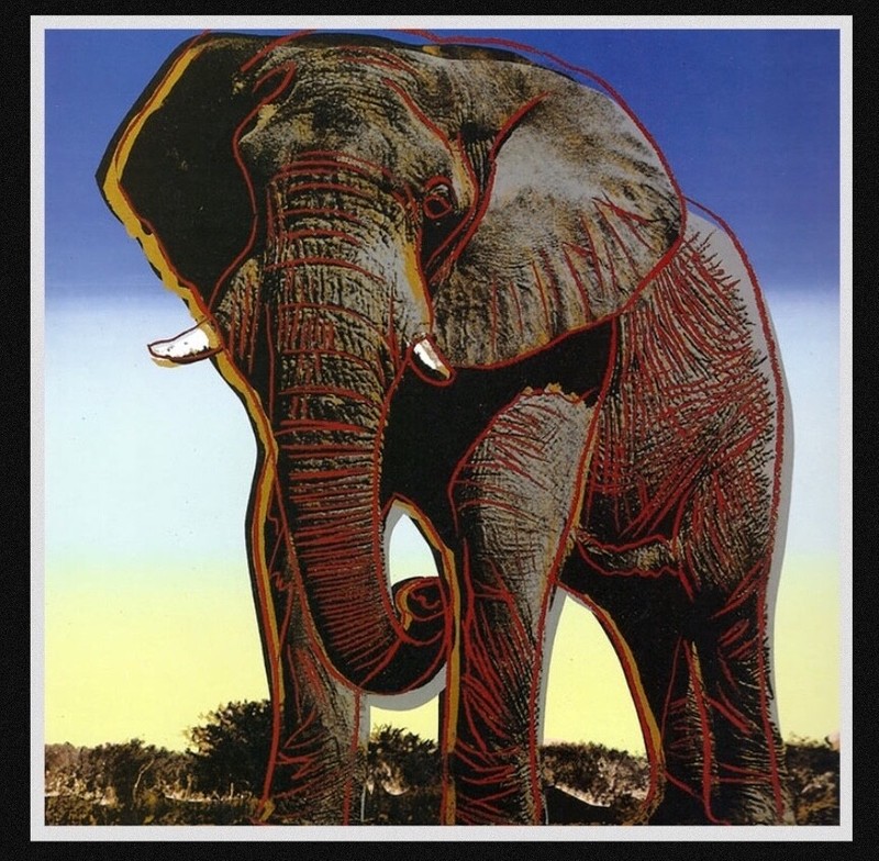 ANDY WARHOL «Elephant» Trial- Layered SILKSCREEN- Endang.Species- Superb Quality