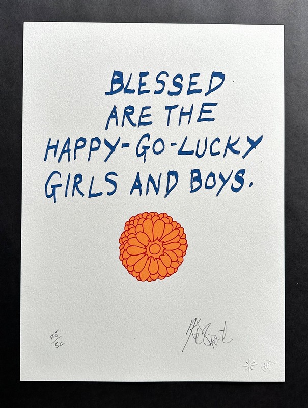 KURT VONNEGUT «Confetti #36» – SIGNED – Lt Edition Silkscreen Print #25 of 52