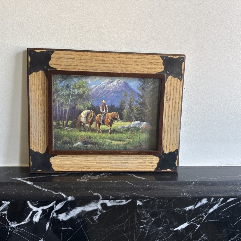 Marianne Caroselli “Spring In The Rockies” Cowboy Horses Western Mini Print 5x7 gallery