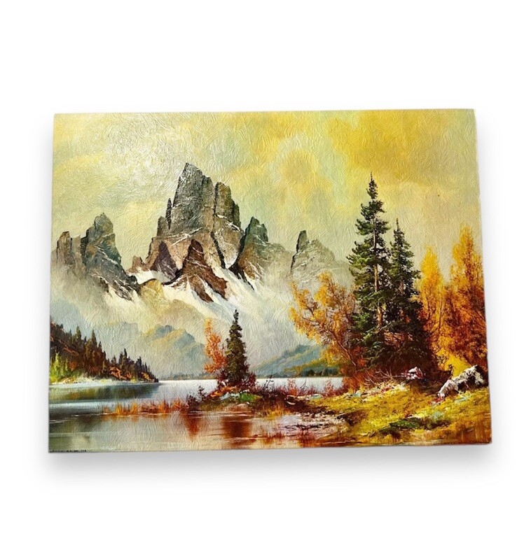 Winde Art Timberline Lake Lithograph 11 X 14 NY Mountain Lake Landscape Wilmer